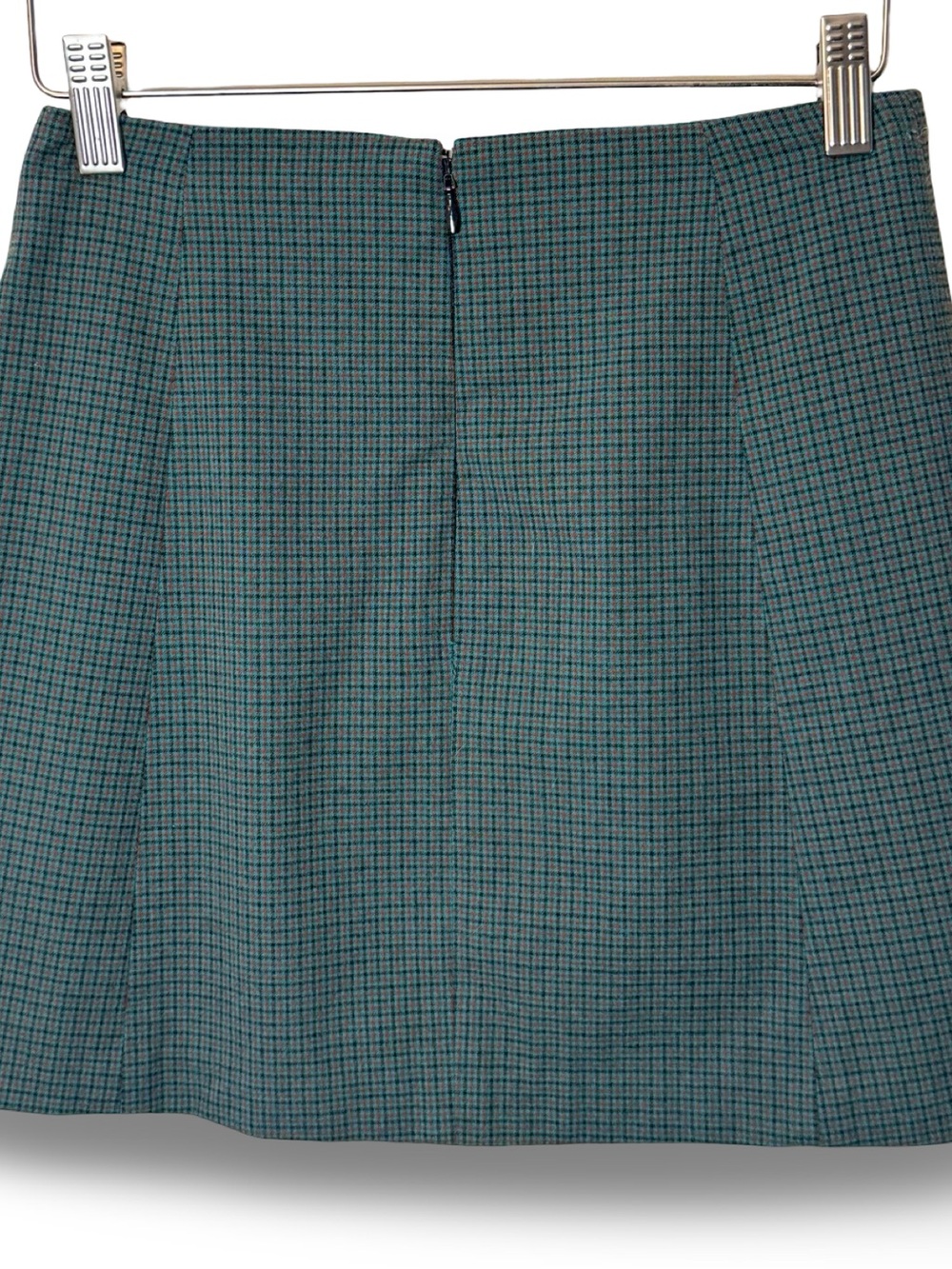 Aritzia Sunday Best Green Check Mini Skirt [Size 0] - Picture 2 of 4